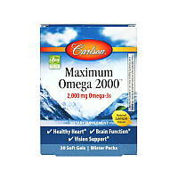 Жирные кислоты Carlson Labs Maximum Omega 2000, 30 капсул HS