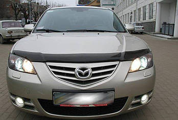 Дефлектор капота мухобійка Mazda 3 2003-2009