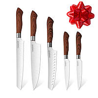 Качественный новый набор ножей на подставке из Германии Akion Набор ножей из 5 предметов Premium