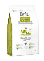 Сухой корм для взрослых собак мелких пород Брит Brit Care Adult Small Breed Lamb & Rice 1 кг