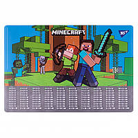 Підкладка для столу YES 43x29 см "Minecraft" табл. множення 2 шт. в уп. // (492063)