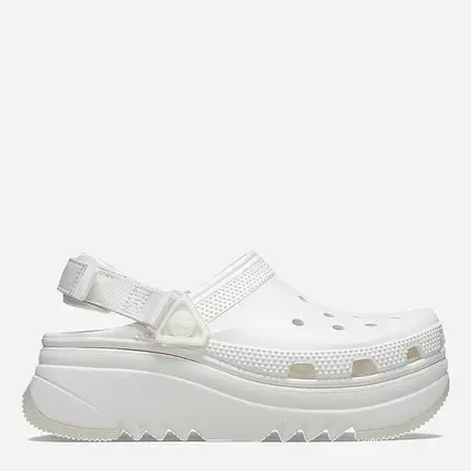 Crocs Classic Hiker Xscape White | Чоловічі та жіночі білі сабо Крокс Хайкер, фото 1