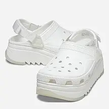 Crocs Classic Hiker Xscape White | Чоловічі та жіночі білі сабо Крокс Хайкер, фото 3