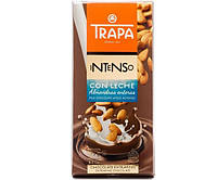 Молочный шоколад Trapa Intenso с цельным миндалем 175 г