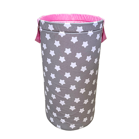 Кошик для іграшок Зірочки+рожевий