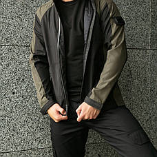 Комплект чоловічий костюм Intruder: куртка soft shell light "iForce" хакі + штани "Hope" чорні, фото 3