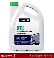 Жидкость охлаждающая (антифриз) (5кг.) (YUKOIL) (зеленый) | Yuko G11