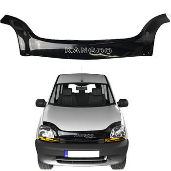 Дефлектор капота мухобойка Renault Kangoo 2003-2007 Ресталінг Voron Glass (MR11103)