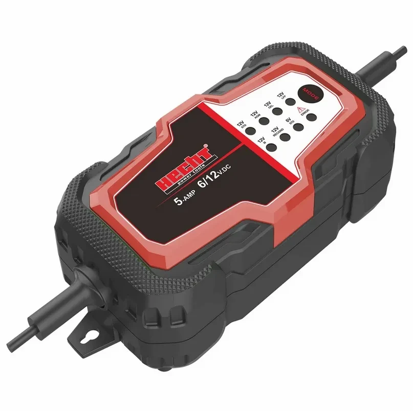Зарядний пристрій HECHT 2019 для автомобільного акумулятора,Вихідна напруга 6В або 12В, 2А/1-5А, акб 4 - 150 Ач, фото 1
