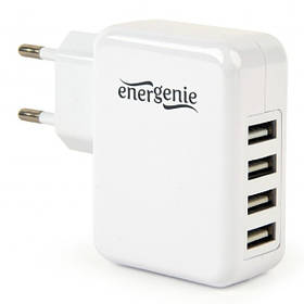 Зарядний пристрій 4 USB, 3.1 A EnerGenie EG-U4AC-02 — MegaLavka