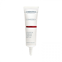 Захисний крем з тонуючим ефектом для обличчя SPF 20 30 мл  - Christina Comodex Cover & Shield Cream SPF 20