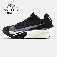 Мужские кроссовки Nike Air Zoom AlphaFly 3 Black White, Спортивные кроссовки Найк Аир Зум АльфаФлай