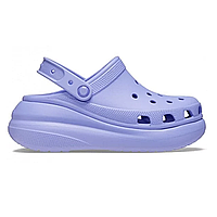 Crocs Classic Crush Violet оригинальные, Кроксы женские на платформе Краш фиолетовые оригинал + коробка