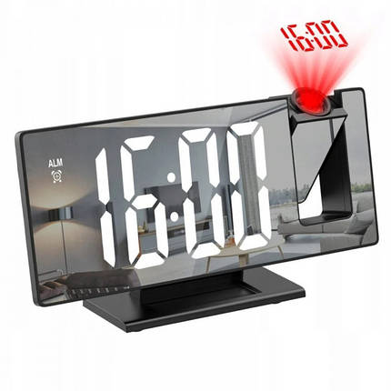 Годинник настільний Led Mirror Clock з проекцією, фото 1