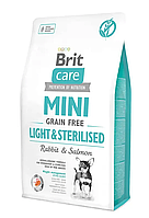 Сухой корм Брит Brit Care Grain Free Mini Light & Sterilised для стерилизованных собак 0.4 кг