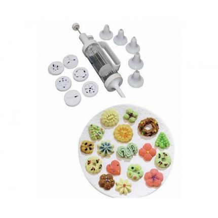 Шприц для печива та насадки для декорування Cookie Press and Cake Decorator Set, фото 1