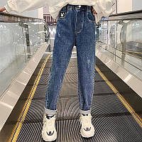Стильні джинси для дівчаток з потертостями