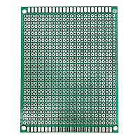 Макетная плата 70x90 мм односторонняя текстолит (зеленая маска)