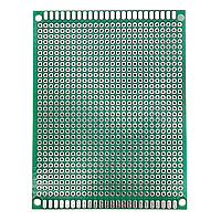 Макетна плата 70x90 мм одностороння текстоліт (зелена маска)