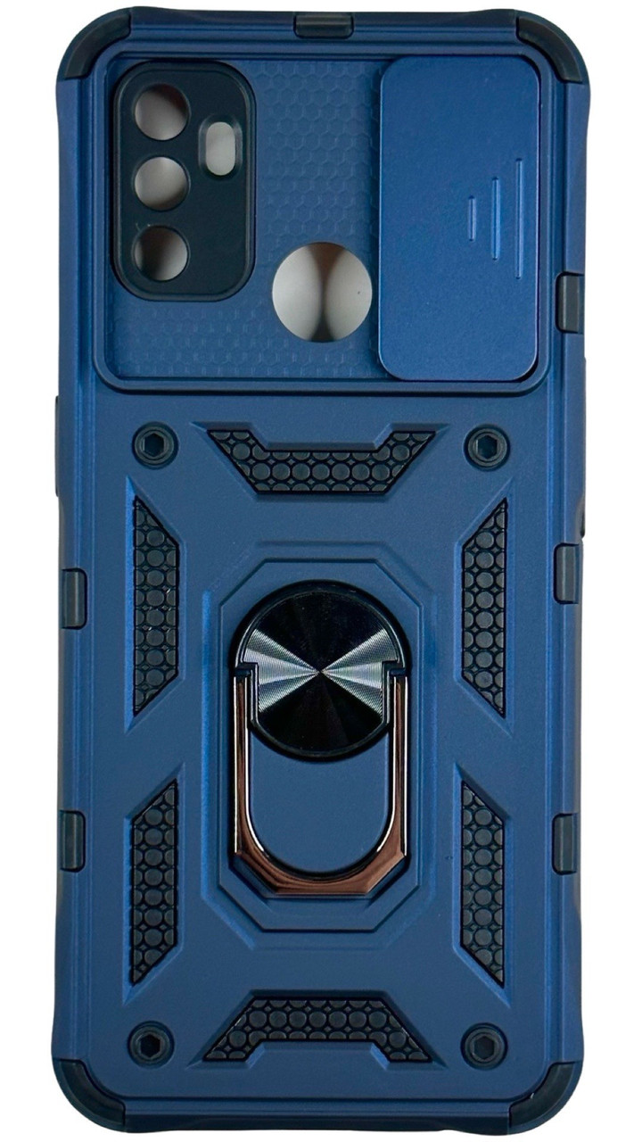 PC + TPU чохол Camshield armor для OPPO A32 синій
