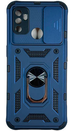 PC + TPU чохол Camshield armor для OPPO A32 синій, фото 1