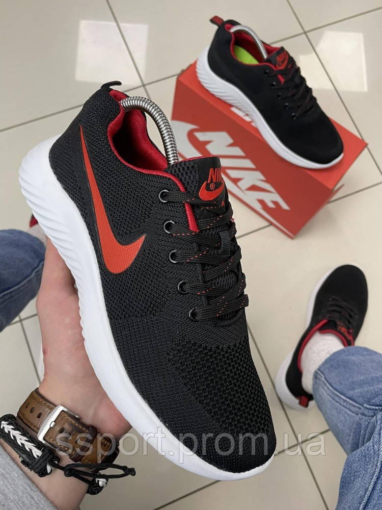 Кросівки Nike Air Max (сітка) black/red