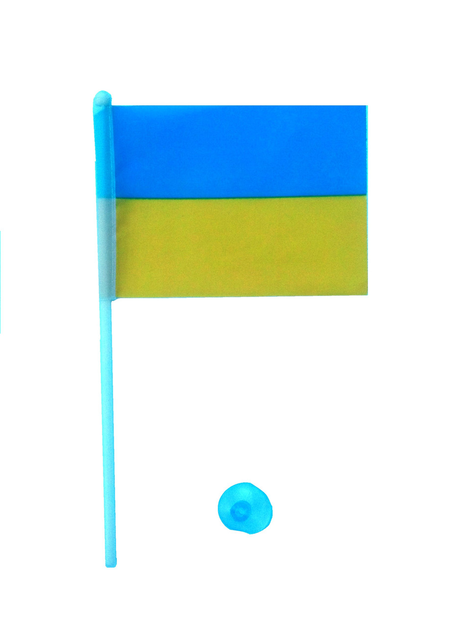 Прапор України 10 х 15 див з присоском