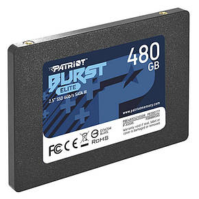 Накопичувач SSD 2.5" 480GB Burst Elite Patriot (PBE480GS25SSDR), фото 2