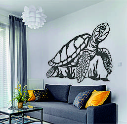 Трафарет для фарбування, дитяча черепаха, одноразовий з самоклеючої плівки 95 х 140 см