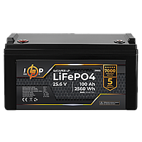 SM  SM Аккумулятор LP LiFePO4 25,6V - 100 Ah (2560Wh) (BMS 150A/75А) пластик