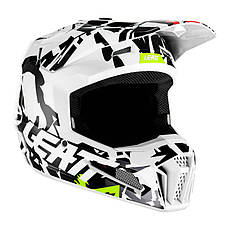 МОТОШОЛОМ ДИТЯЧИЙ ЕНДУРО LEATT MOTO 3.5 V23 - ZEBRA