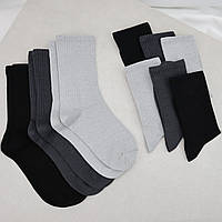 Набор носков женских хлопок 12 пар высокие базовых цветов размер 35-38