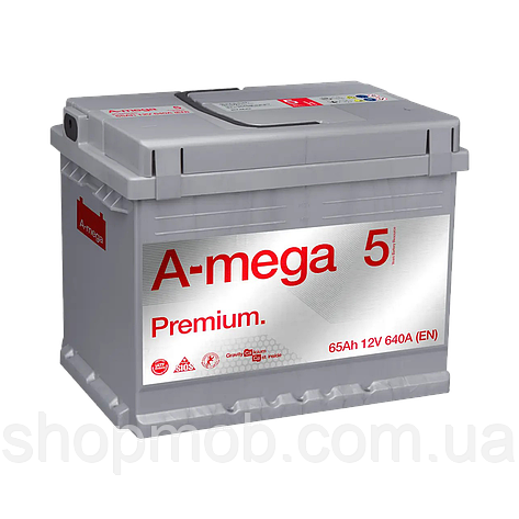 SM  SM Аккумулятор авто Мегатекс A-mega Premium (M5) 6СТ-65-А3 (лев) ТХП 640, фото 2