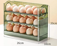 Полиця контейнер для яєць у холодильник. Лоток підставка для зберігання яєць на 30 шт.