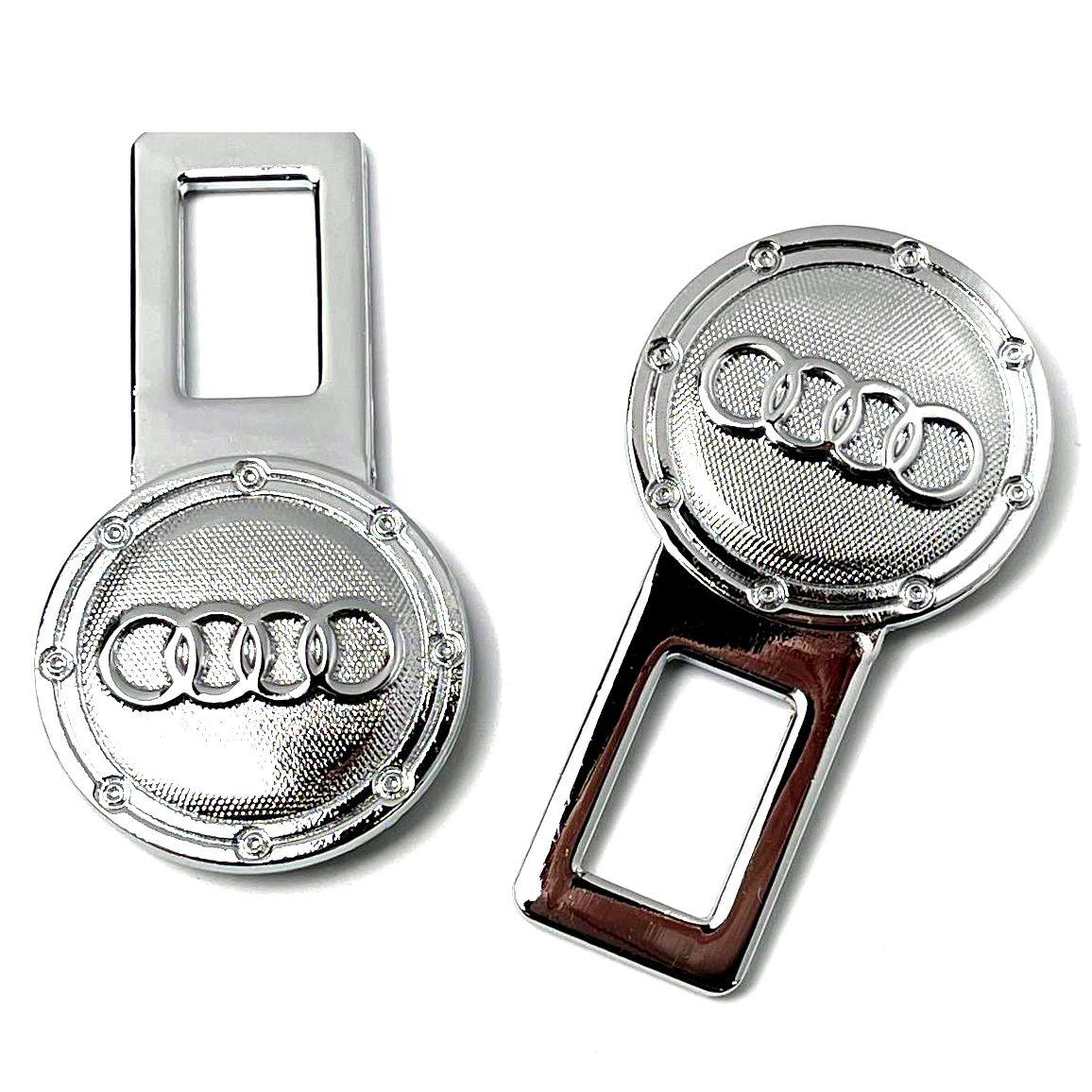 Заглушки ременя безпеки з логотипом AUDI 2 шт, фото 1