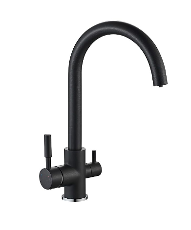 Кухонний змішувач на дві води Mx Premium Mafin 021 (Black)