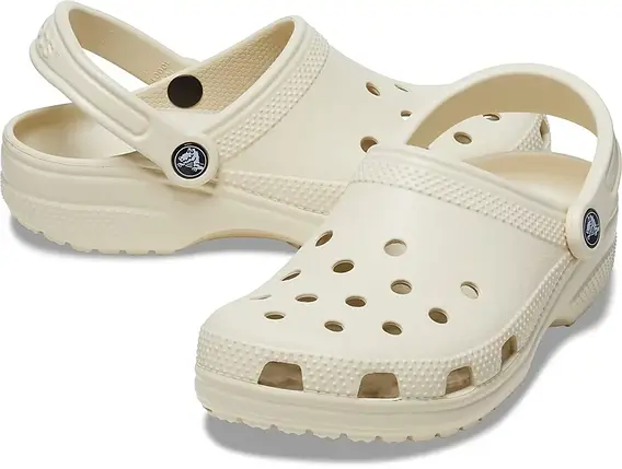 Crocs Classic Clog Bone — Унісекс Сабо Крокс Класик Бежеві (Bone) — Оригінал, фото 2