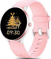 Смарт-часы DIGEEHOT H39R (Pink) для детей, сенсорный экран, будильник, водонепроницаемый трекер IP68