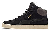 Зимние женские кроссовки Puma 1948 Mid Corduroy Black с мехом