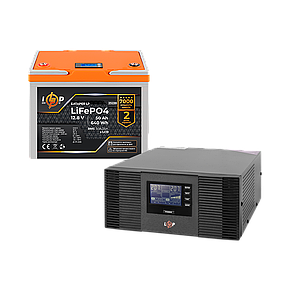 SM  SM Комплект резервного питания LogicPower B1500 + литиевая (LiFePO4) батарея 640Wh, фото 2