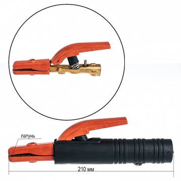 Електродотримач America 300A довжина 21 см, латунь BF, фото 2