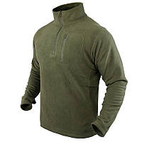 Флисовый пуловер Condor 1/4 Zip Fleece Pullover 607 Large, Олива (Olive)