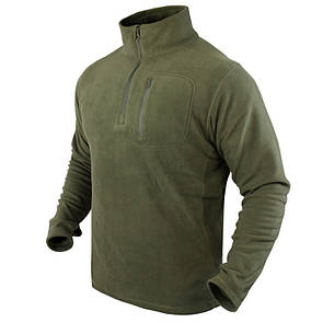 Флісовий пуловер Condor 1/4 Zip Fleece Pullover 607 Medium, Олива (Olive)