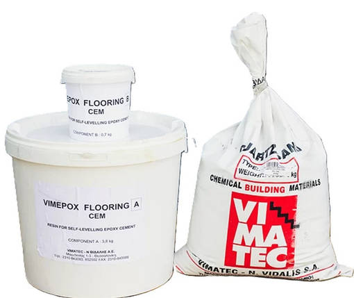 Флуринг-Цем / VIMEPOX FLOORING-CEM трехкомпонентное эпоксидно-гидравлическое покрытие к-т 25 кг к-т 25 кг, фото 1