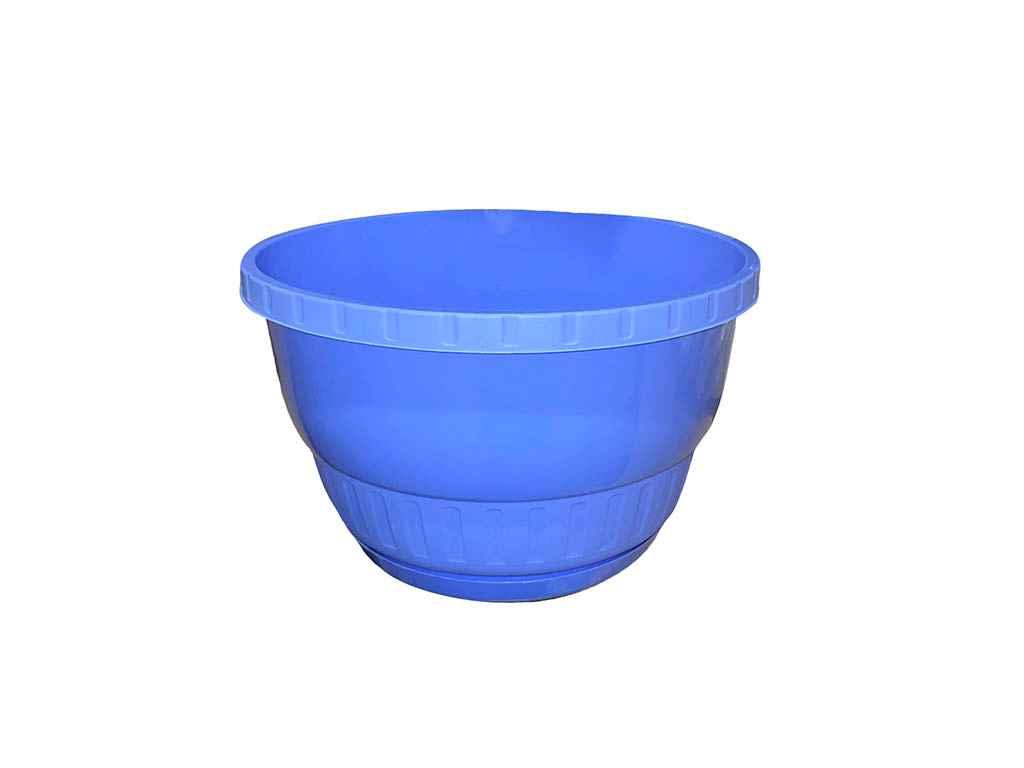 Горщик для квітів підвісний з піддоном 24см (3,5л) Синій без підвіски ТМ Адампласт FG