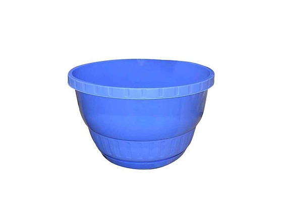 Горщик для квітів підвісний з піддоном 24см (3,5л) Синій без підвіски ТМ Адампласт FG, фото 1