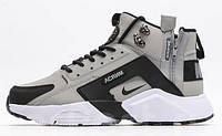 Мужские кроссовки ACRONYM x Nike Air Huarache City Mid Grey