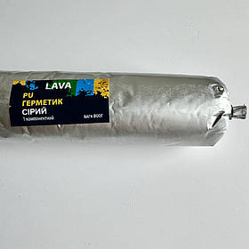 Герметик поліуретановий однокомпонентний Lava™ PU 800г сірий ukrfarm