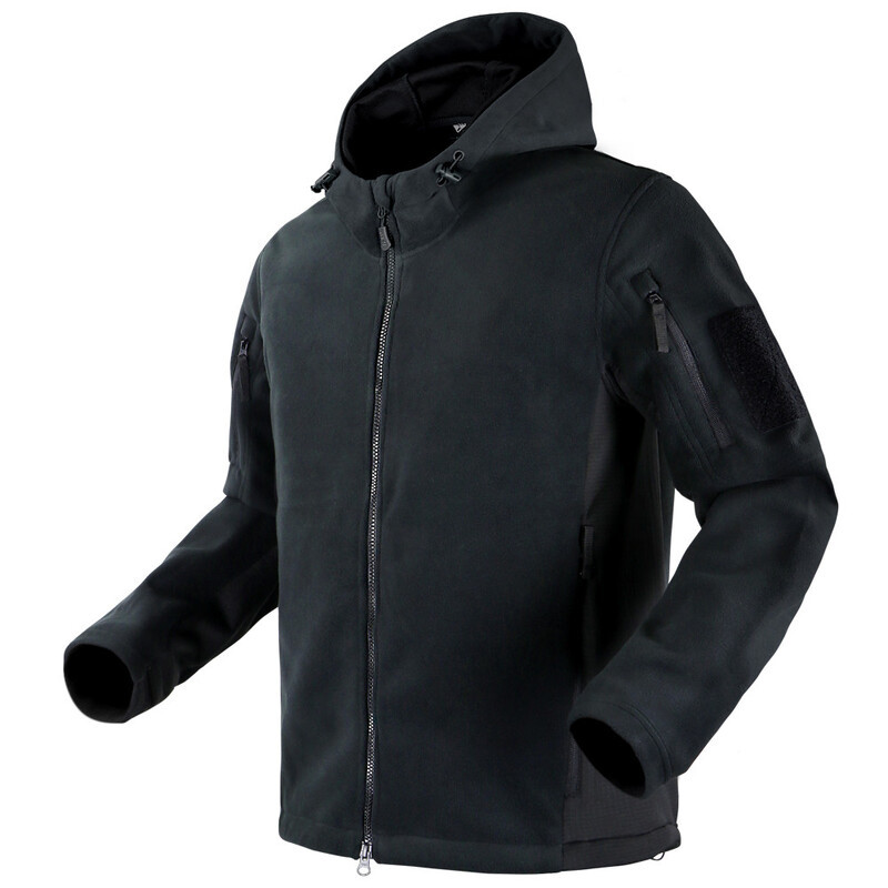 Тактична флісова куртка Condor MERIDIAN FLEECE HOODY 101135 Large, Чорний