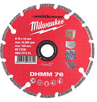 Алмазный диск DHMM 76мм для M12 FCOT для бетон,черепица, кирпич MILWAUKEE